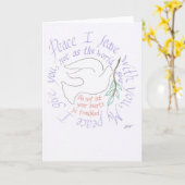 My Peace I Give to You - Greeting Card Karte (Gelbe Blume)