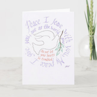 My Peace I Give to You - Greeting Card Karte