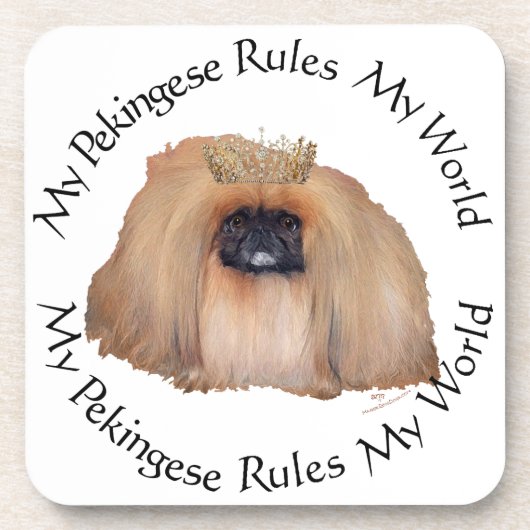 My Pekingese Rules Untersetzer (Vorderseite)