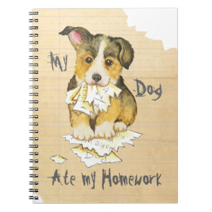My Pembroke Welsh Corgi Ate my Homework Notizblock
