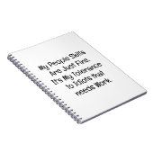 My People Skills Are Just Fine Notizblock (Rechte Seite)