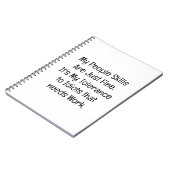 My People Skills Are Just Fine Notizblock (Linke Seite)