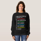 My Perfect Day Wake Up Harmonica Playing Harmonici Sweatshirt (Vorne ganz)
