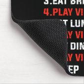 My Perfect Valentine’s Day Funny Gamer Valentine V Mousepad (Ecke)