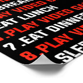 My Perfect Valentine’s Day Funny Gamer Valentine V Poster (Ecke)