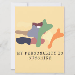 My Personality is Sunshine Einladung