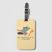 My Personality is Sunshine Gepäckanhänger (Vorderseite Vertikal)