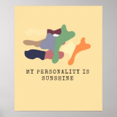My Personality is Sunshine Poster (Vorne)