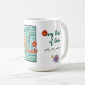 My Pointe of View – Word Cloud Ballet Girl Art Kaffeetasse (VorderseiteRechts)