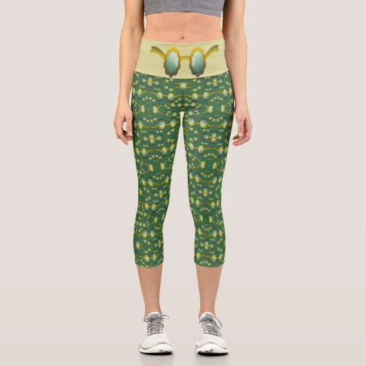 My Polarized Glasses are Ready Pattern Capri Leggings (Vorderseite)