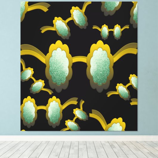 My Polarized Glasses are Ready Pattern Leinwanddruck (Insitu (Holzboden))