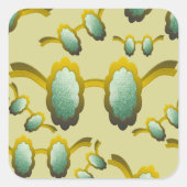 My Polarized Glasses are Ready Pattern Quadratischer Aufkleber (Vorderseite)