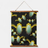 My Polarized Glasses are Ready Pattern Wandteppich Mit Holzrahmen (Vorderseite)