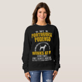My Portuguese Podengo Winks At me Dog Owner Sweatshirt (Vorne ganz)