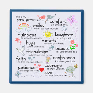 My Prayer For You Classic Blue   Magnet