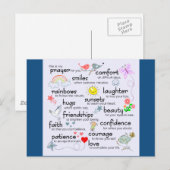 My Prayer For You Classic Blue | Postkarte (Vorne/Hinten)