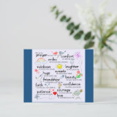 My Prayer For You Classic Blue | Postkarte (Stehend Vorderseite)