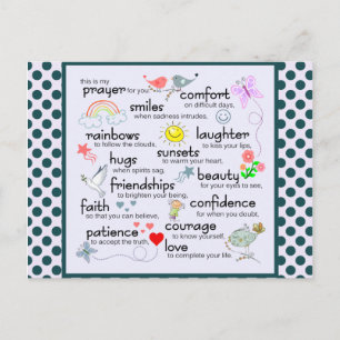 My Prayer For You Postkarte