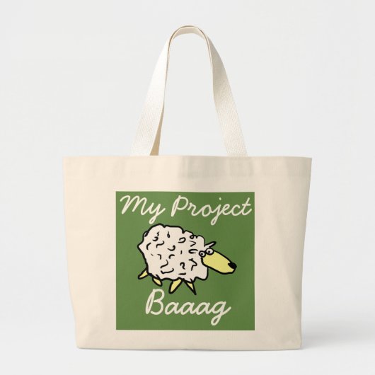 "My Project Baaag" Projekt-Tasche für Schafe Carto Jumbo Stoffbeutel (Vorne)