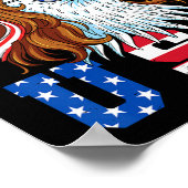 My Pronouns Are Usa Eagle American Funny 4th Of Ju Poster (Ecke)