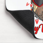 My Pug In My Valentine Cute Valentineu2019s Day Pe Mousepad (Ecke)