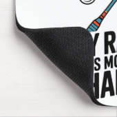 My Racket Gets More Action Than I Do Funny Badmint Mousepad (Ecke)