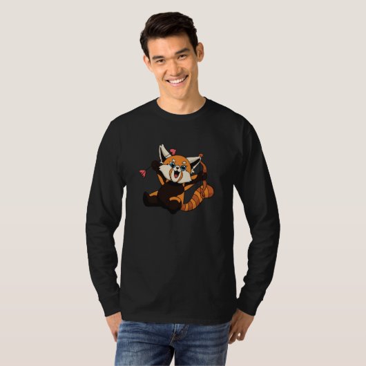 My Red Panda Is My Valentine Panda Bear Cupid Vale T-Shirt (Vorne ganz)