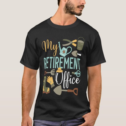 My Retirement Office Gardening Retired Grandma Gra T-Shirt (Vorderseite)