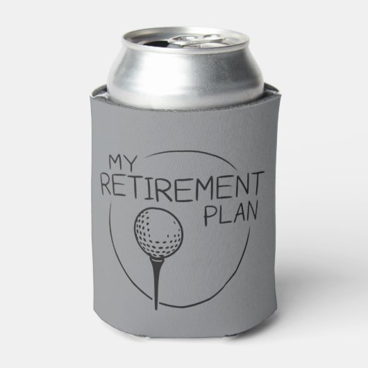 My Retirement Plan Funny Saying Golfing Golfer Dosenkühler (Kanne Vorderseite)