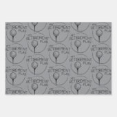 My Retirement Plan Funny Saying Golfing Golfer  Geschenkpapier Set (Vorderseite)