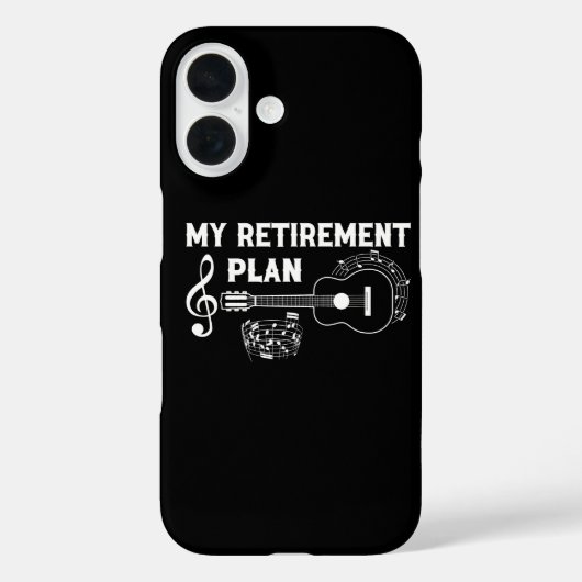 My Retirement Plan Guitar Funny Musicians Case-Mate iPhone Hülle (Rückseite)