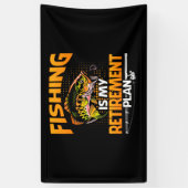 My Retirement Plan is Fishing Fly Fishing Retired. Banner (Vertikal)