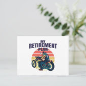 My retirement plan motorcycling postkarte (Stehend Vorderseite)