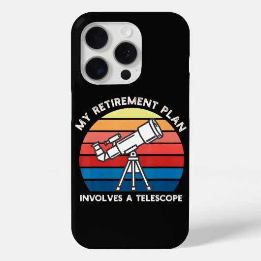 My Retiret Plan Involves A Telescope Case-Mate iPhone Hülle (Rückseite)