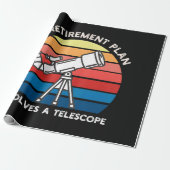 My Retiret Plan Involves A Telescope Geschenkpapier (Ungerollt)