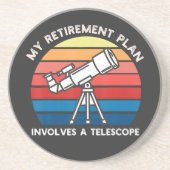 My Retiret Plan Involves A Telescope Getränkeuntersetzer (Vorne)