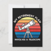 My Retiret Plan Involves A Telescope Karte (Vorderseite)