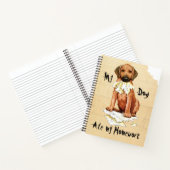 My Rhodesian Ridgeback Ate My Hausaufgaben Noteboo Notizblock (Innenseite)
