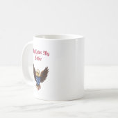 My Rights My Coffee Patriotic Freedom Lover Design Kaffeetasse (Vorderseite Links)