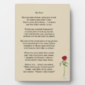 "My Rose" hat About Family Life Fotoplatte (Vorderseite)