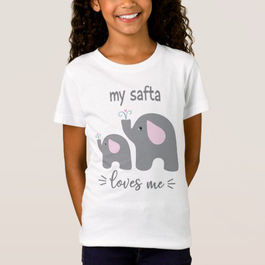 My Safta Lieben Me - Elefantes Shirt für Kinder (Vorderseite)