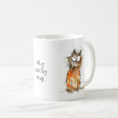 My Sanity Mug Orange Cat Coffee Humor Kaffeetasse (VorderseiteRechts)