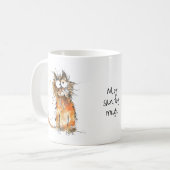 My Sanity Mug Orange Cat Coffee Humor Kaffeetasse (Vorderseite Links)