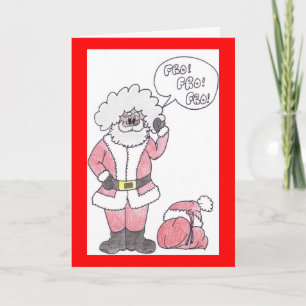 my santa christmas card feiertagskarte
