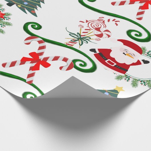 My Santa Fun Geschenkpapier (Ecke)