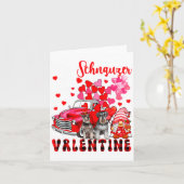 My Schnauzer Is My Valentine Two Dogs With Gnome P Karte (Gelbe Blume)