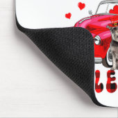 My Schnauzer Is My Valentine Two Dogs With Gnome P Mousepad (Ecke)