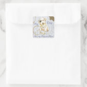 My Sealyham Terrier Ate My Lessingplan Quadratischer Aufkleber (Tasche)