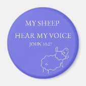 My Sheep Hear My Voice Magnet (Vorne)