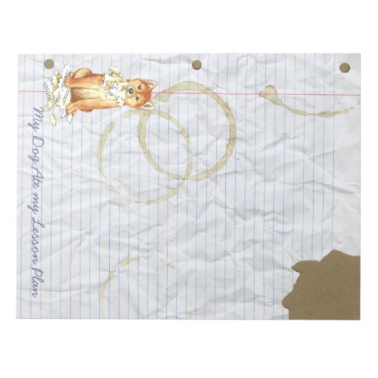 My Shiba Inu Ate My Lessingplan Notizblock (Vorderseite)